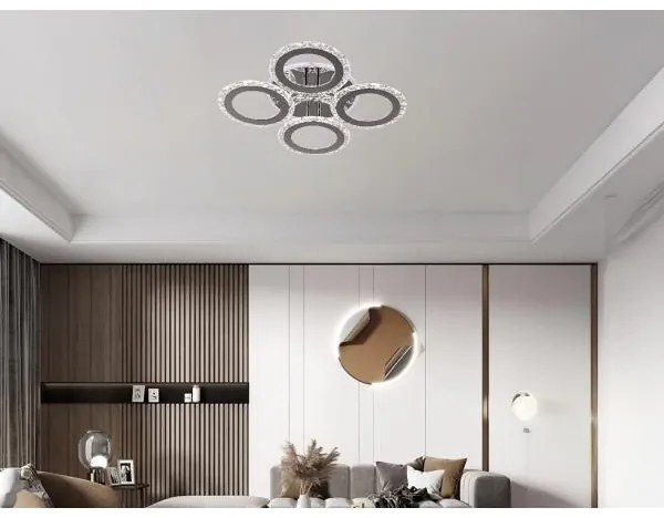 LED Dimmelhető felületre szerelhető csillár LED/55W/230V 3000-6500K + távirányító