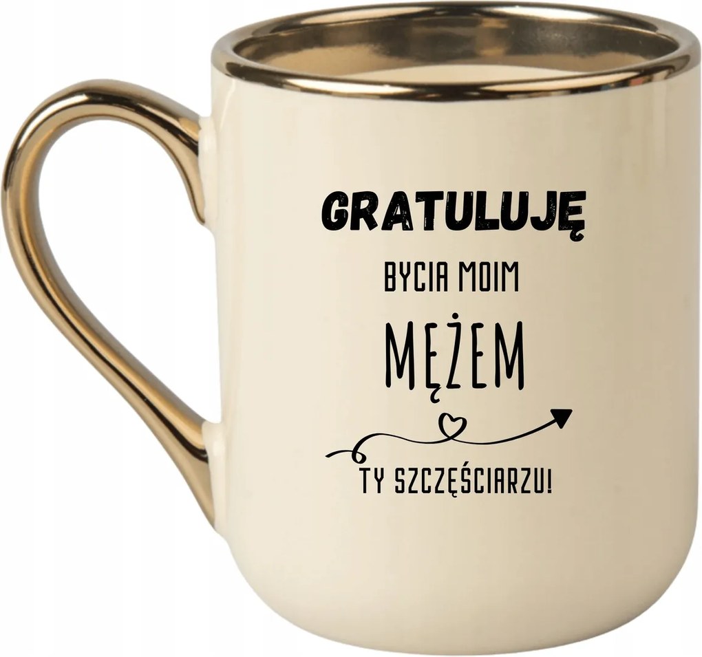 Bögre Elegáns Bézs Arany Rant Vicces Ajándék Férjnek