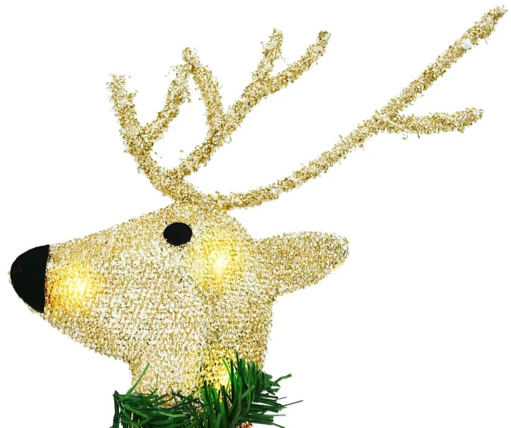 LED rénszarvasok 6 pcs Arany szövet