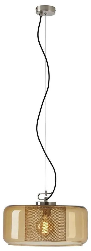 Briloner 4018-017 - Csillár zsinóron SEVENTIES 1xE27/40W/230V arany