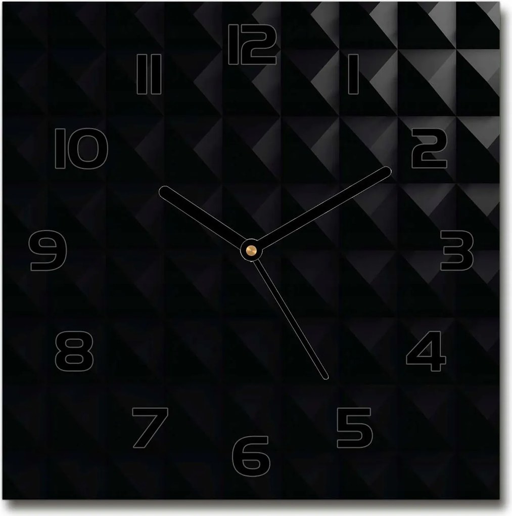 Csendes üveg falióra Absztrakt háttér 30x30