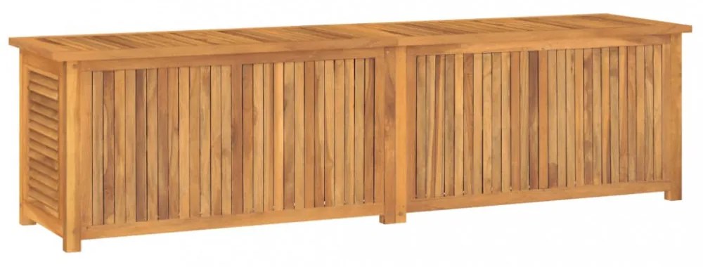 tömör tíkfa kerti tárolóláda zsákkal 200 x 50 x 55 cm
