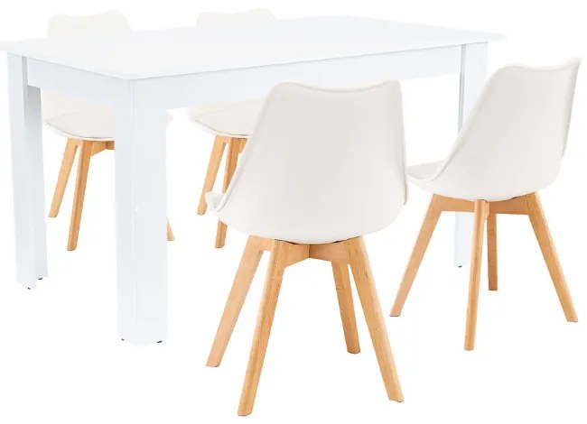 Zara 4+1 étkező garnitúra fehér-fehér