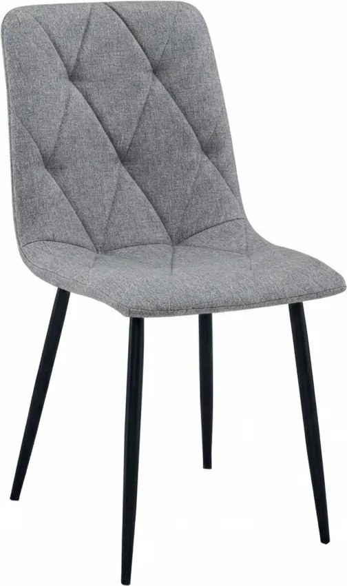 LIBRA PLATINUM GREY szürke szék fekete lábakkal