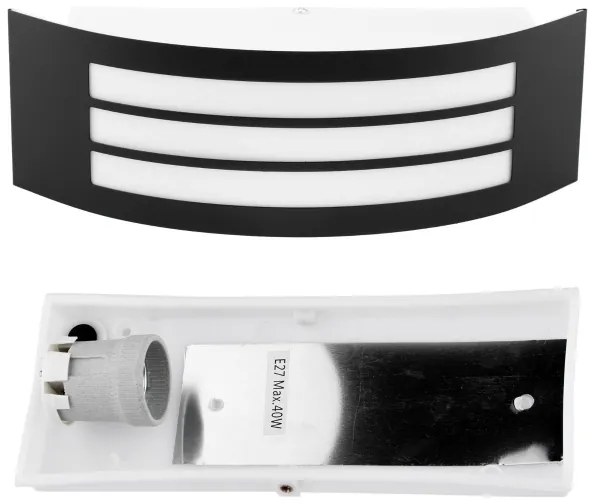 Kültéri fali lámpa 1xE27/14W/230V IP44 fekete