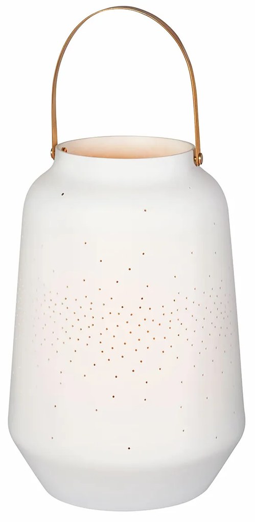 Fehér porcelán LÁMPA méret L (26,5 cm)
