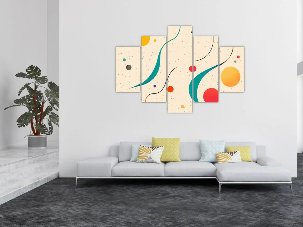 Kép - Minimalista színes illusztráció (150x105 cm)