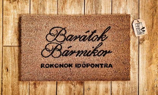 Itt lakik egy horgász vicces feliratos kókusz lábtörlő - több méretben (Válassz méretet: 60*40 cm, Válassz szállítási opciót: Normál szállítást kérek)
