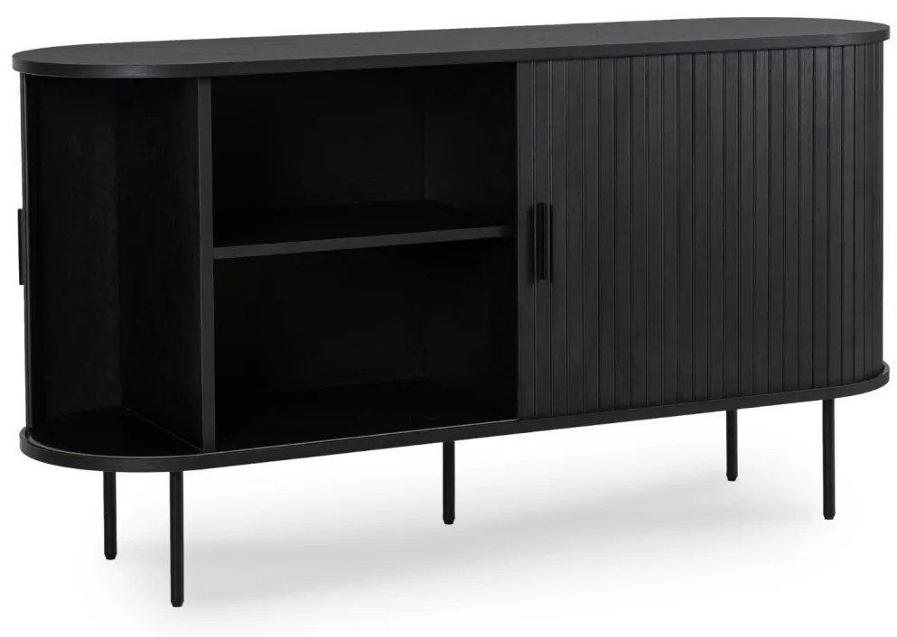 Komoda Dwudrzwiowa Rozsuwana TRISH 140 Czarna