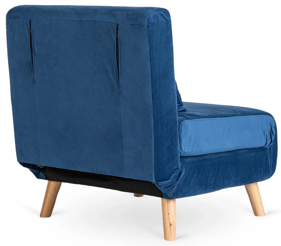 Ágyazható Fotel Sötétkék Színben. MARRY 75 cm.