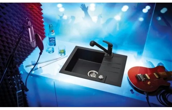 ALVEUS 1090951 - Mosogató ROCK 59,5x47,5 cm gránit/fekete