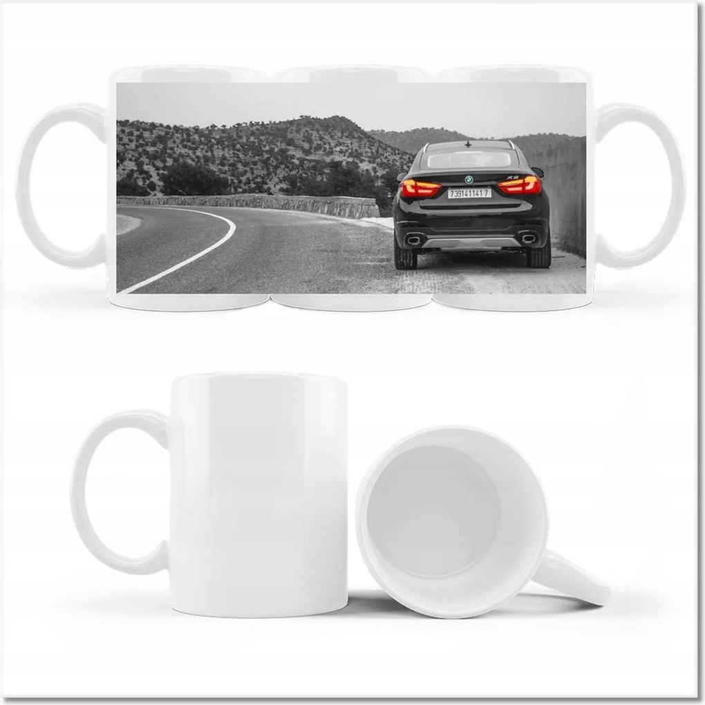 Bmw fényképes bögre fekete X6