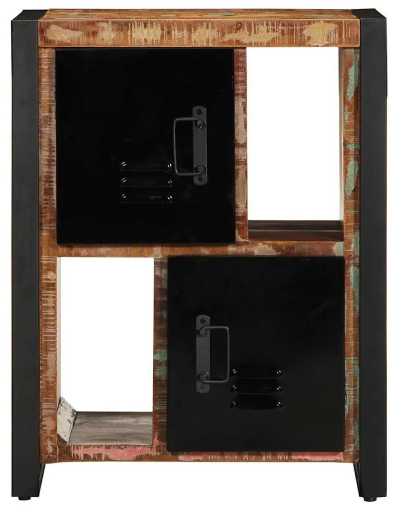 Tálaló többszínű 55x35x70 cm Tömör fa újrahasznosított