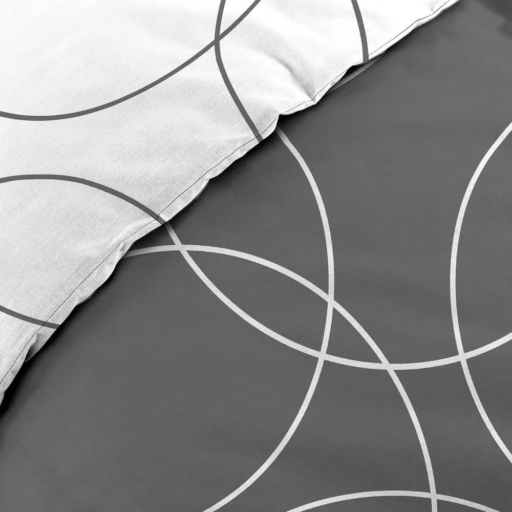 Szürke egyszemélyes mikroszálas ágyneműhuzat 140x200 cm Elton – douceur d'intérieur