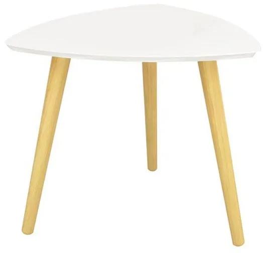 Fehér skandináv kisasztal - ASPRO