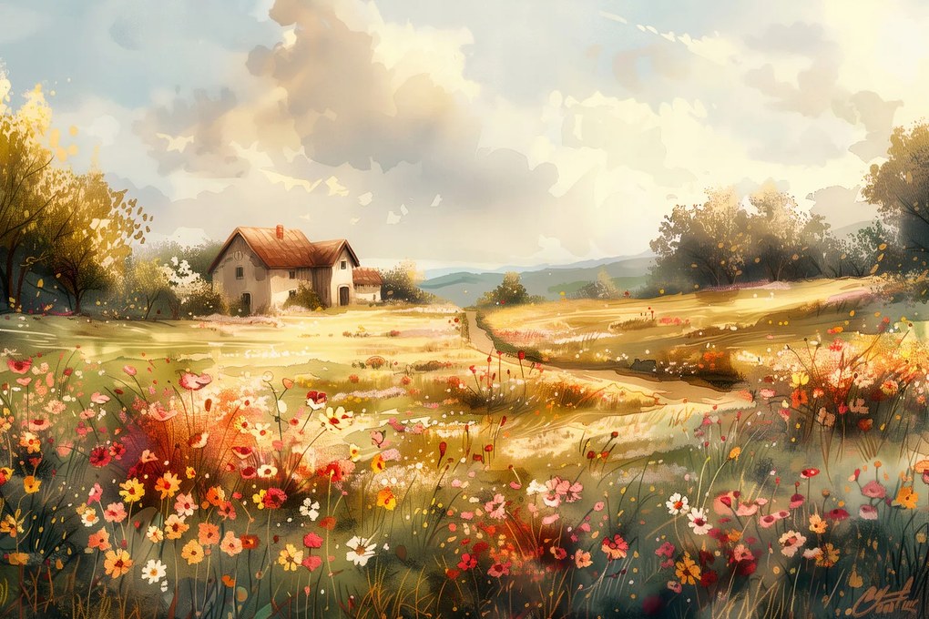 Poszter 45x30cm Szilvásváradi házikó