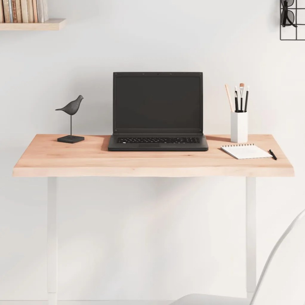 asztallap 100x60x(2-6) cm kezeletlen tömör fa élőszegélyes