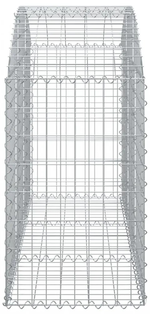 íves horganyzott vas gabion kosár 150x50x80/100 cm