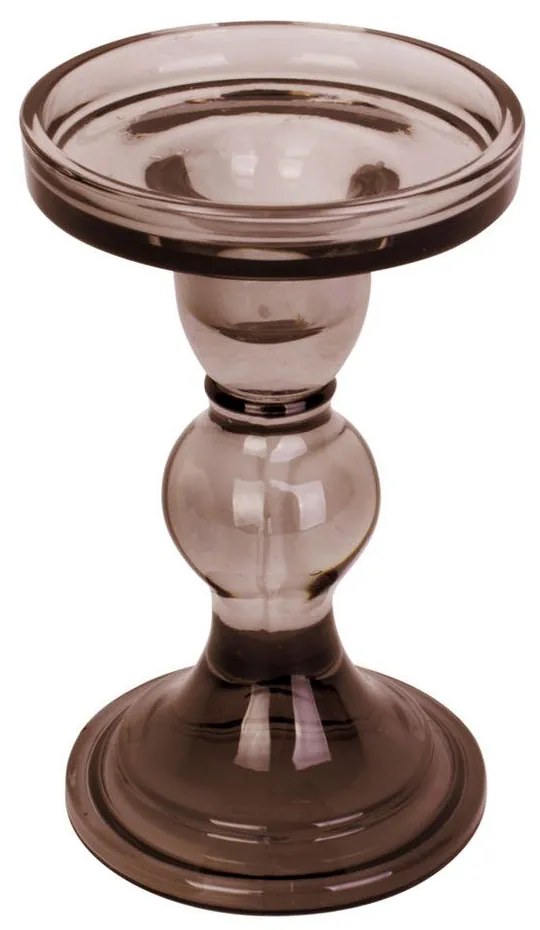 Art barna üveg gyertyatartó - PT LIVING