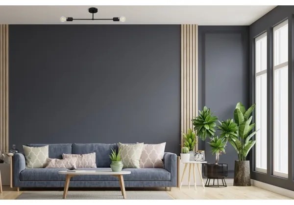 Felületre szerelhető csillár CAMBRIDGE 2xE27/15W/230V fekete