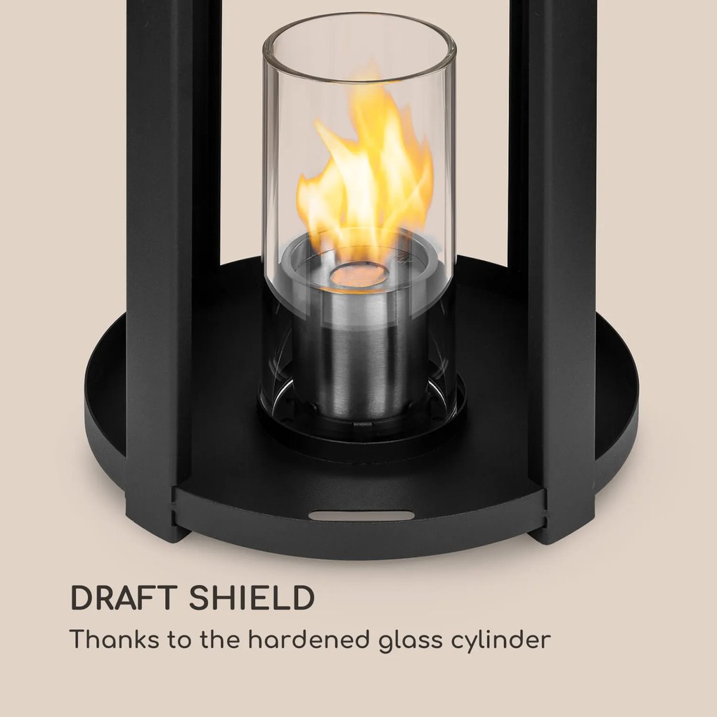 Blumfeldt Fiamme Cilindro, etanol lámpások, 2 darabos készlet, rozsdamentes acél égő, 0,3 liter, égési idő 4 óra