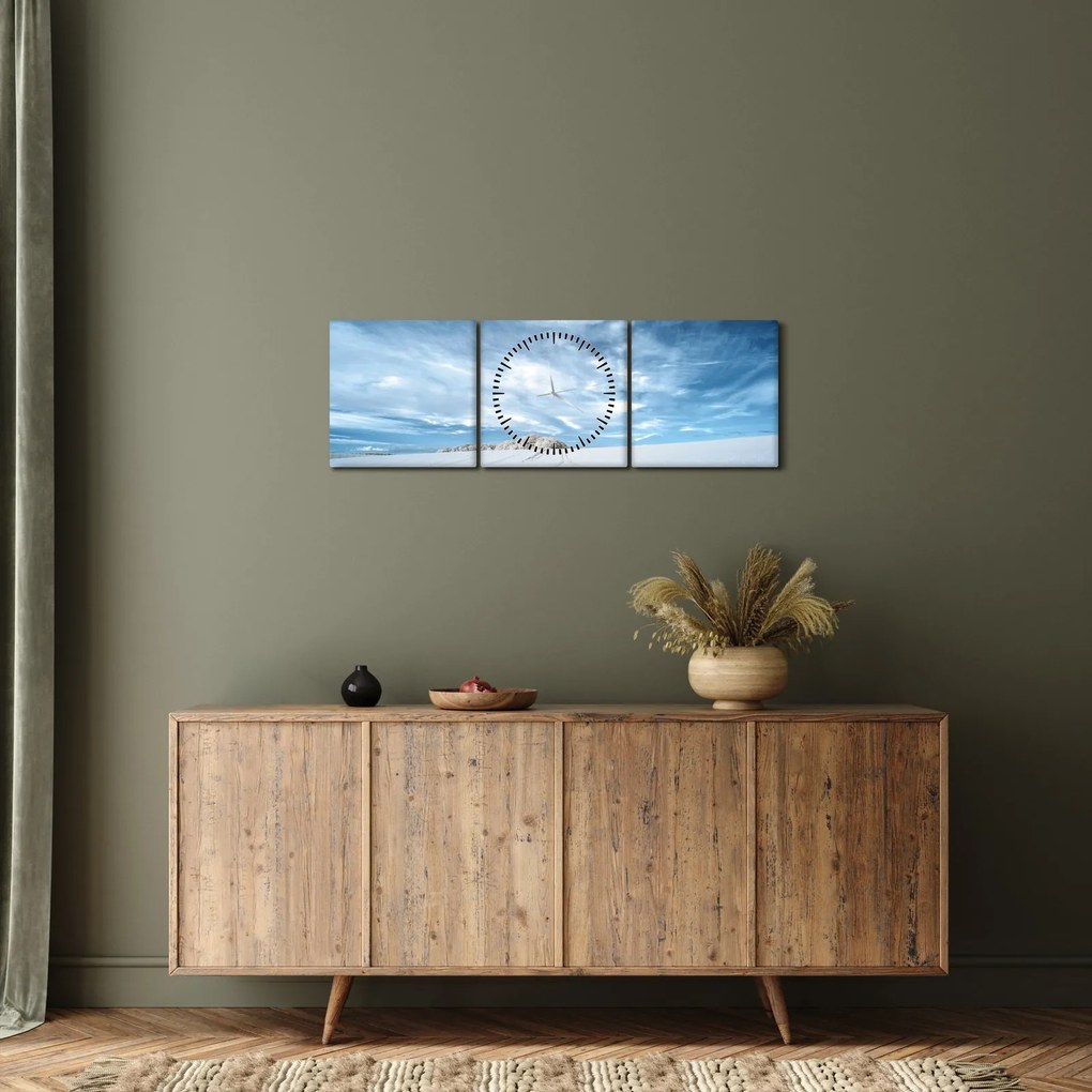 Mezőkép (órával) (90x30 cm)