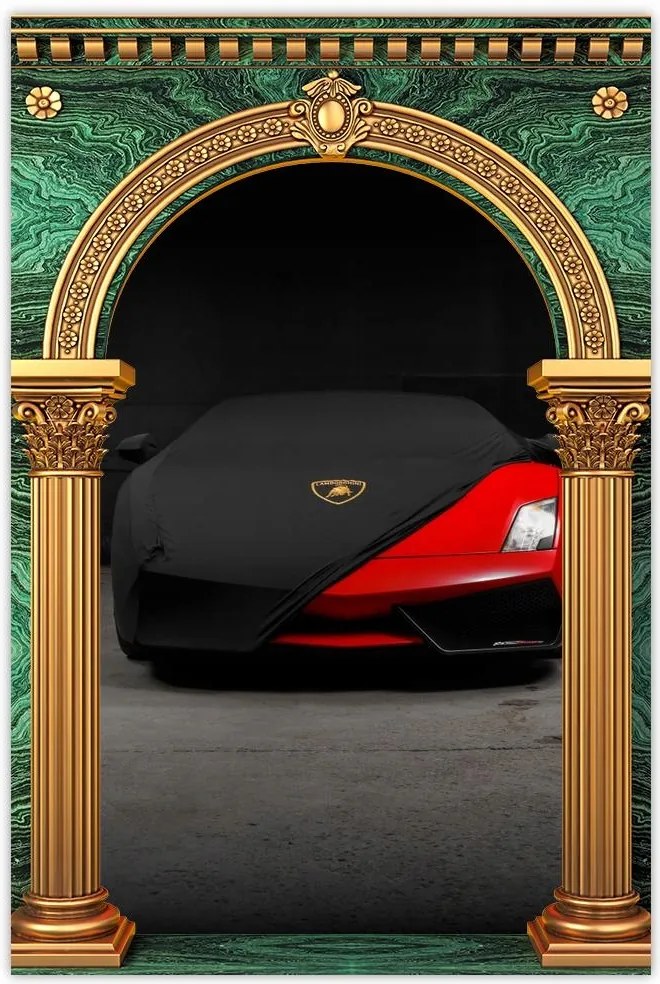 Poszter 60x90 Piros szuperautó