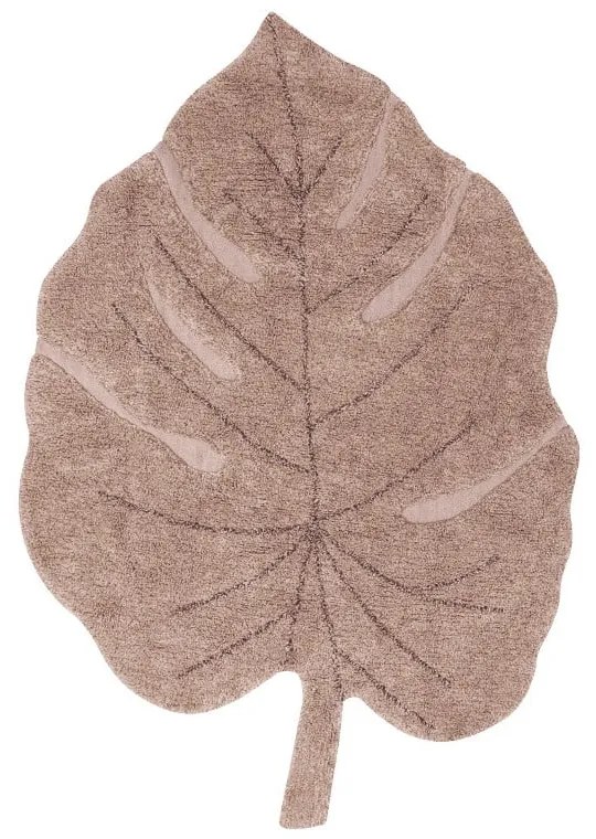 Rózsaszín mosható kézi szövésű pamut gyerek szőnyeg 120x180 cm Monstera Vintage Nude – Lorena Canals