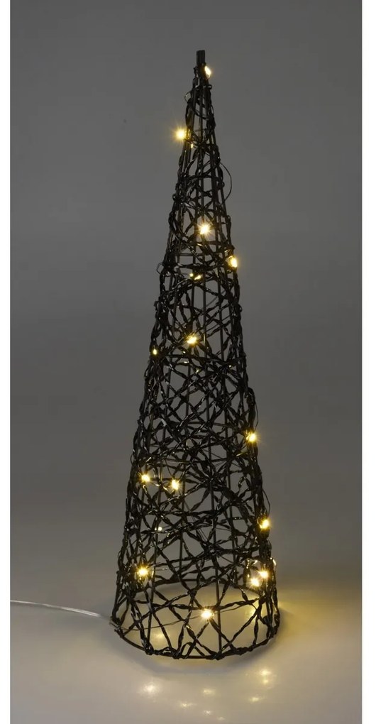 Blackwire karácsonyi LED kúp fekete, 12 x 40 cm