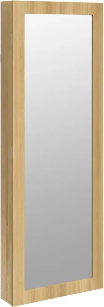 vidaXL falra szerelhető tükrös ékszerszekrény 37,5x10x106 cm