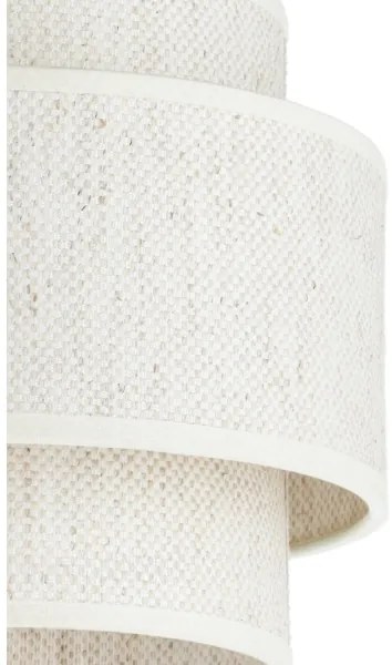 BOHO zsinóros függeszték 1xE27/60W/230V, átm. 40 cm, fehér