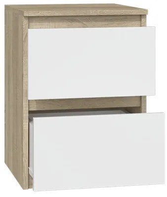 Odell M2 MIX éjjeliszekrény, 30x40x30 cm, fehér-sonoma
