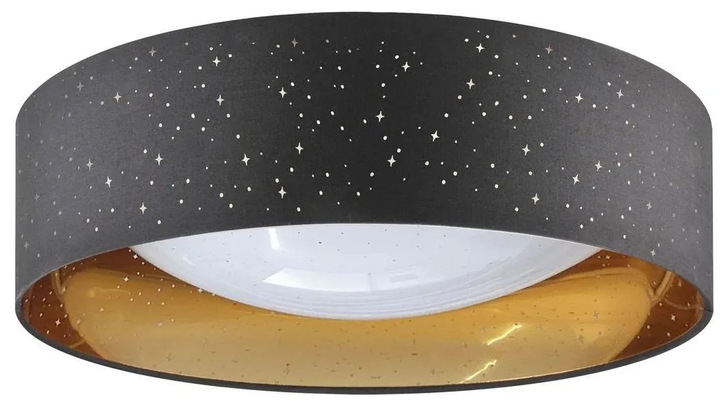 LED Mennyezeti lámpa TULUZA LED/24W/230V á. 40 cm fekete