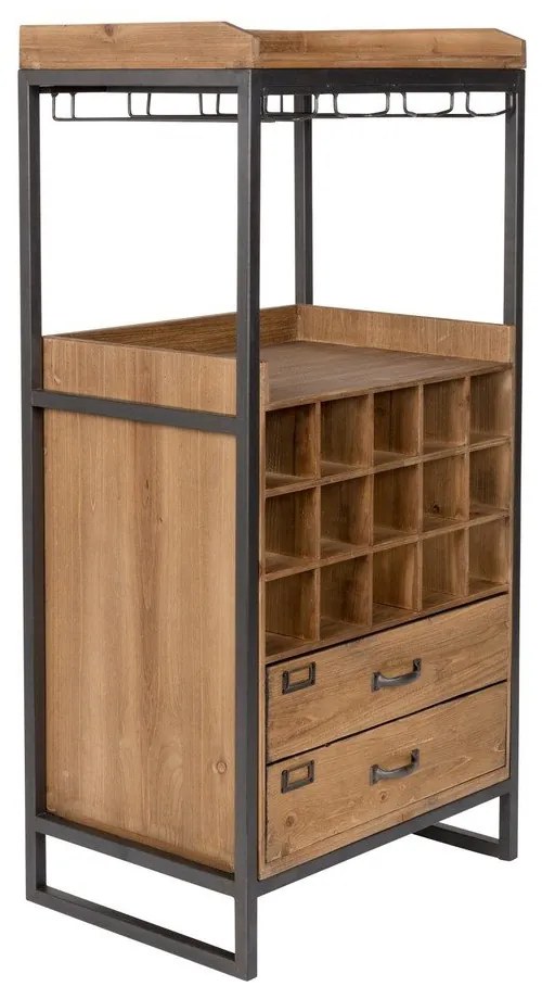 Edgar bortartó szekrény fenyőfából - White Label