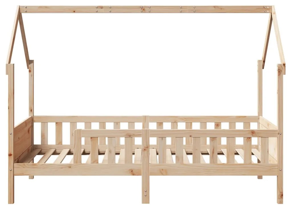 tömör fenyőfa házikó gyerekágykeret 90 x 190 cm