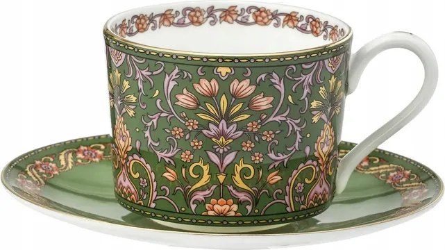 225 ml-es csésze porcelán csészealj bone china elegancia keleti minta