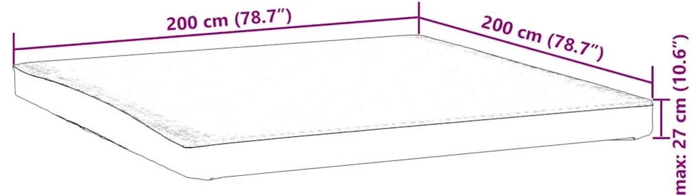 fehér matracvédő 200 x 200 cm vízálló