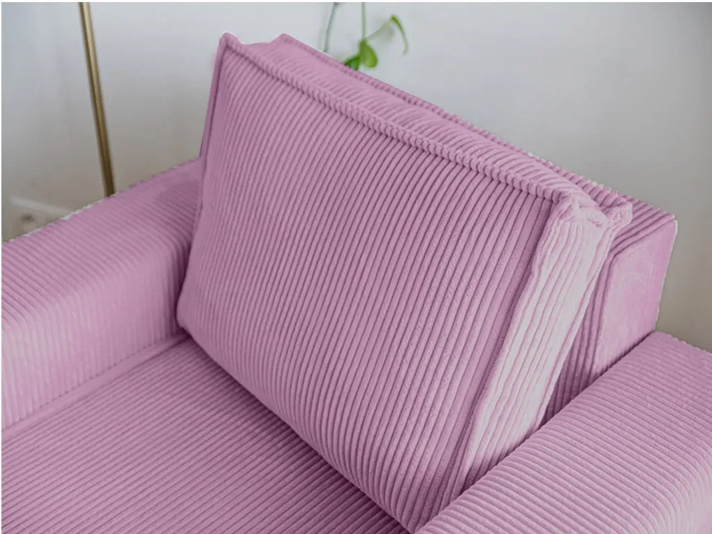 Fotel lábtartóval SMART SET, lila