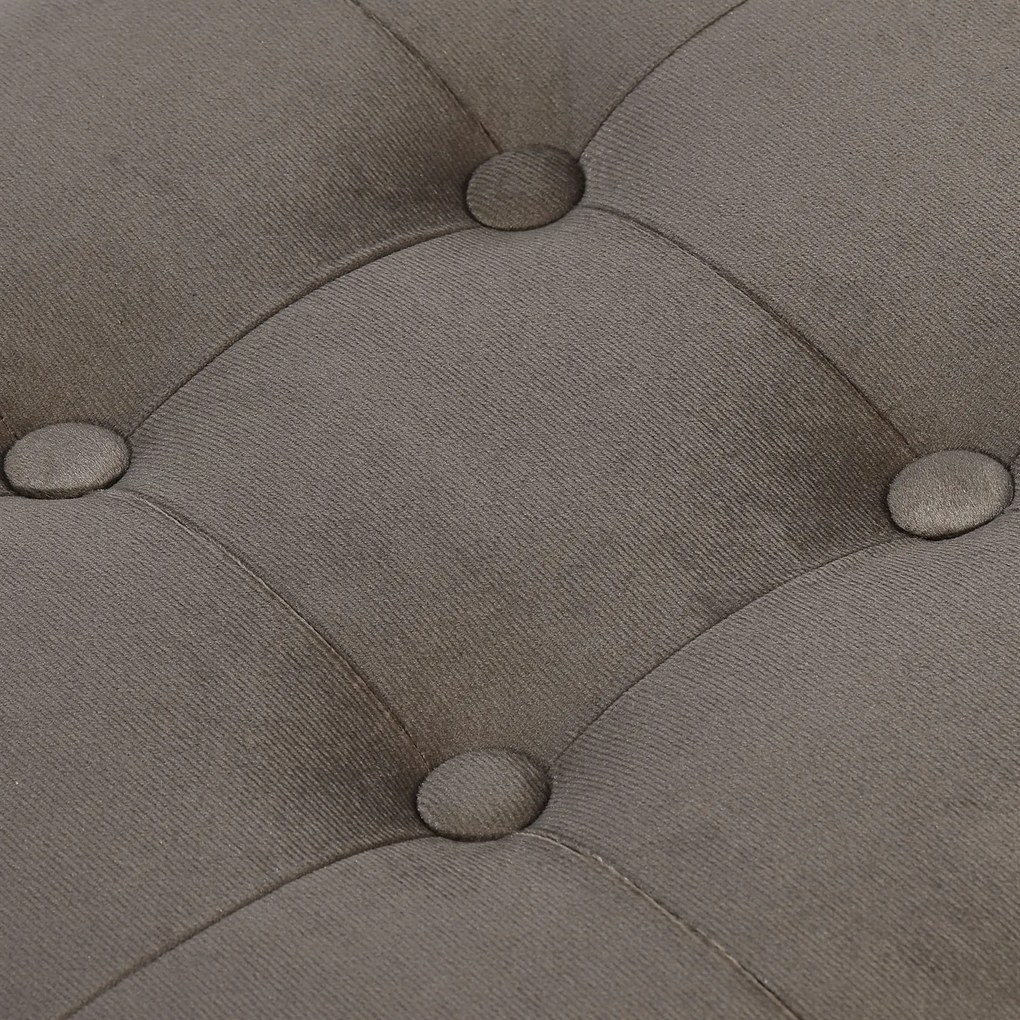 Barna összecsukható zsámoly ZAREX VELVET L