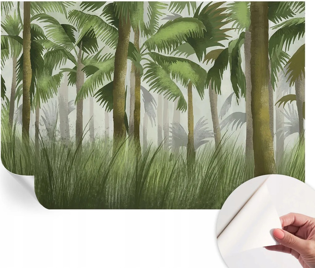 Modern öntapadós fotótapéta Mosható Trópusi erdő 152x104 cm