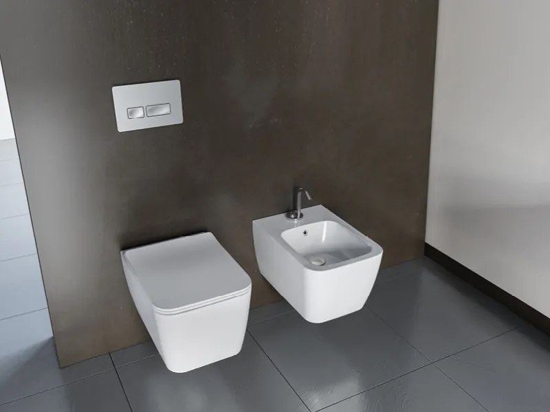 CeraStyle HERA fali WC - MATT FEHÉR - rimless - perem nélküli - rejtett rögzítésű