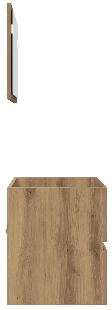 2 részes fürdőszobai bútorkészlet artisan tölgy mérnöki fa