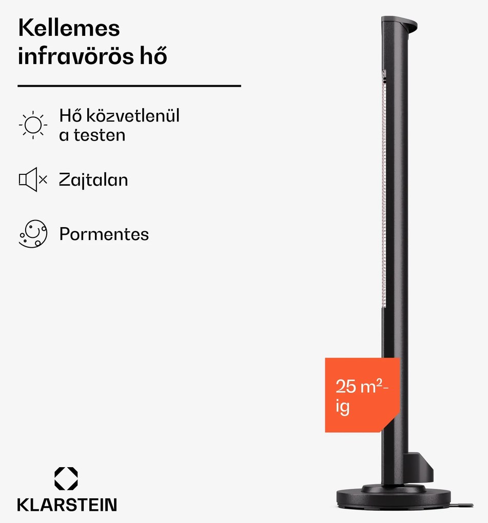 Blumfeldt Heat Guru Plus 3000, kültéri és beltéri hősugárzó, 3000W, 3 fűtési szint, távirányítóval