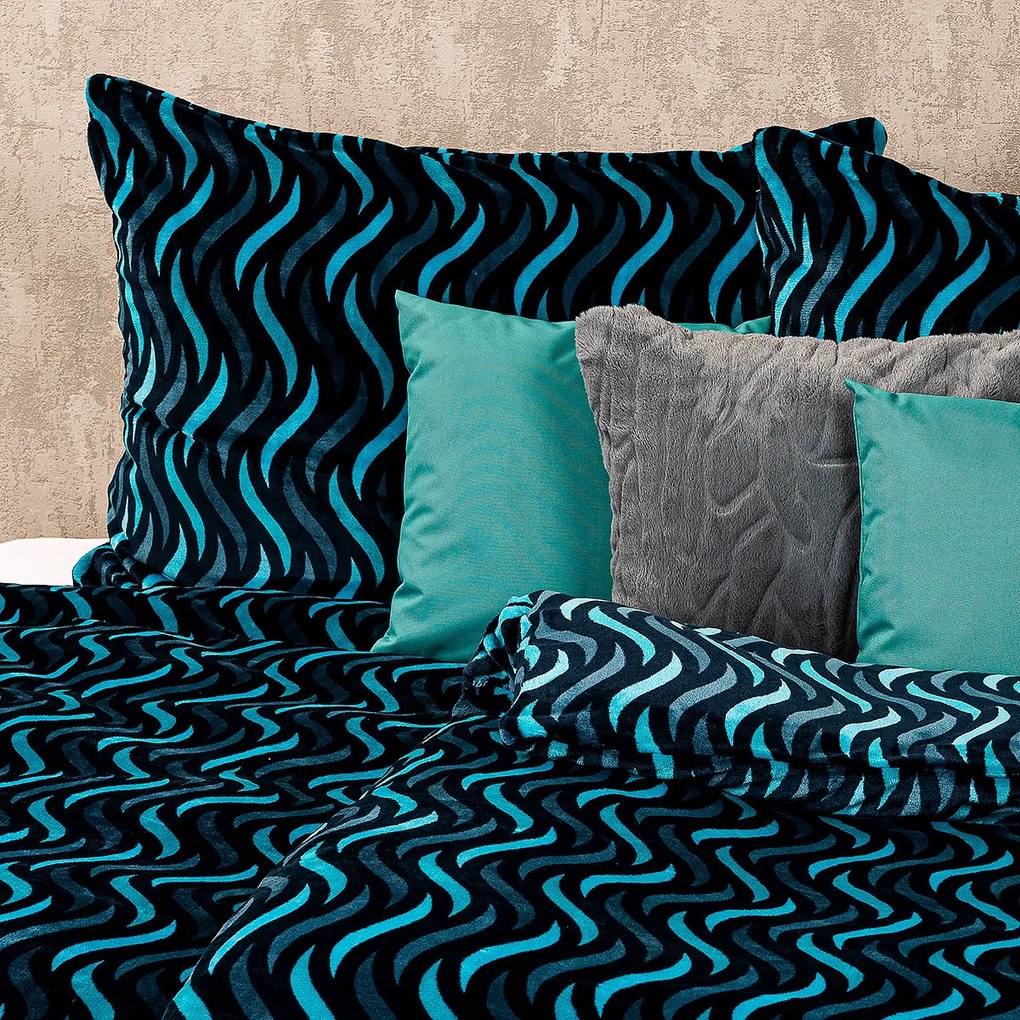 4Home Wave mikroflanel ágyneműhuzat, 160 x 200 cm, 70 x 80 cm, 160 x 200 cm, 70 x 80 cm