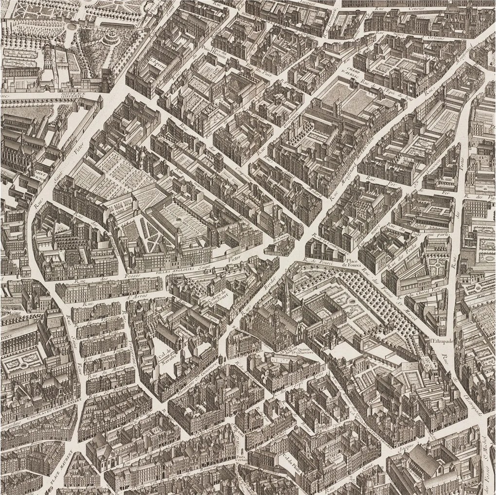 Flizelin tapéta Flizelin fali Prémium Városi labirintus 250x250