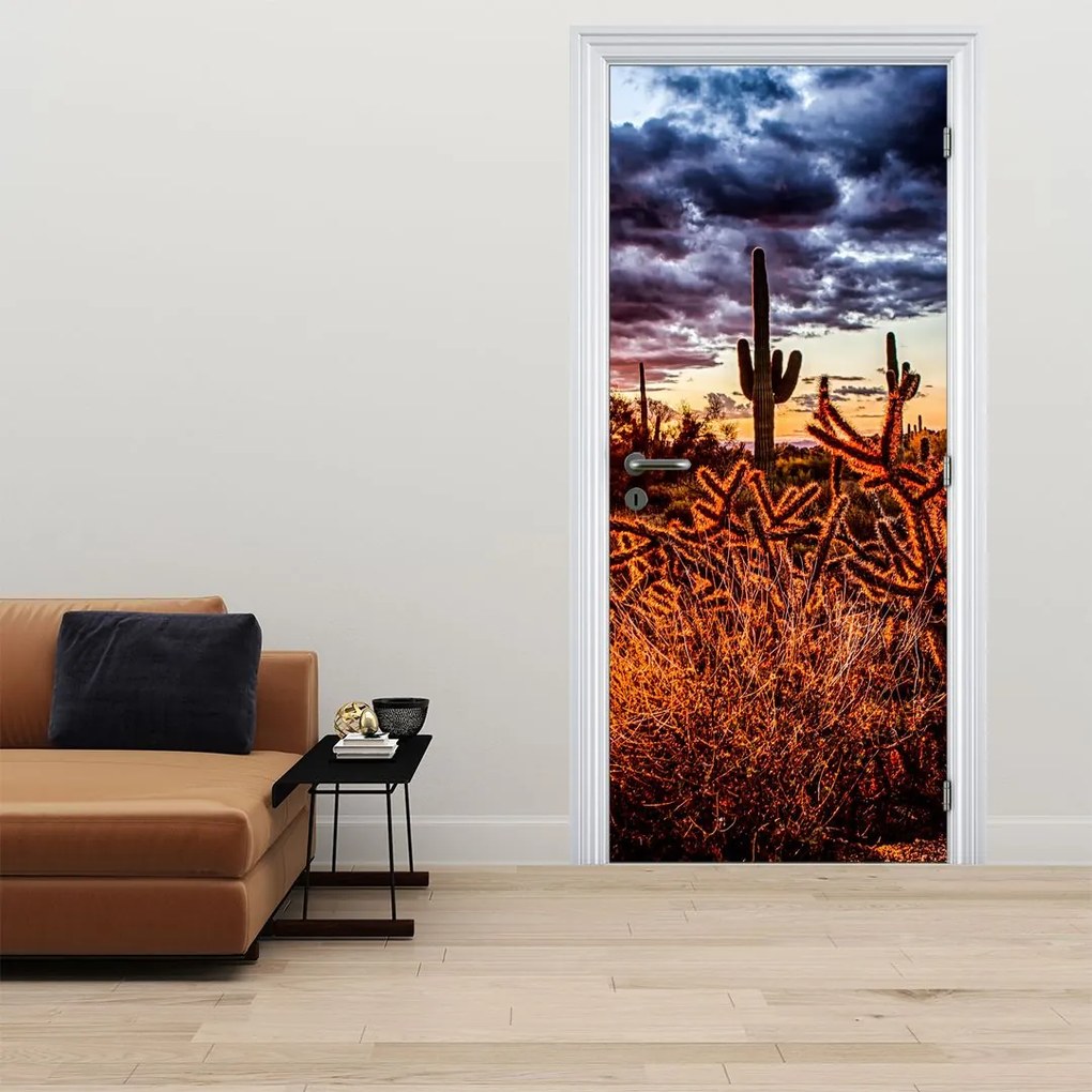 Fotótapéta ajtóra - Arany sivatagi óra (95x205cm)
