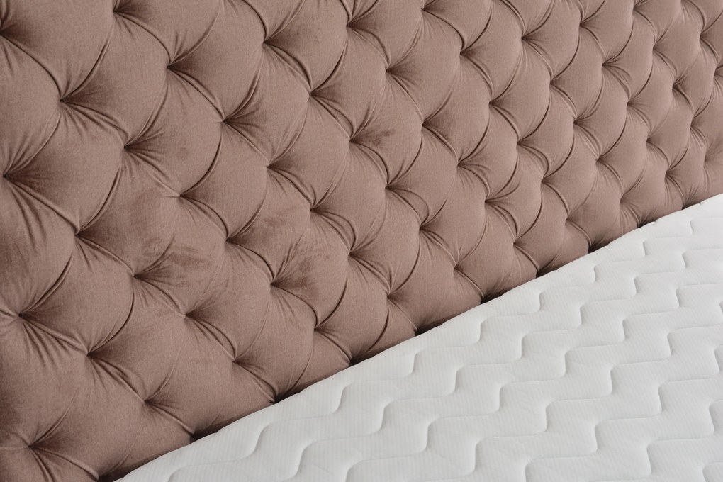Franciaágy Boxspring 160 cm Orimis (rózsaszín). 1033230