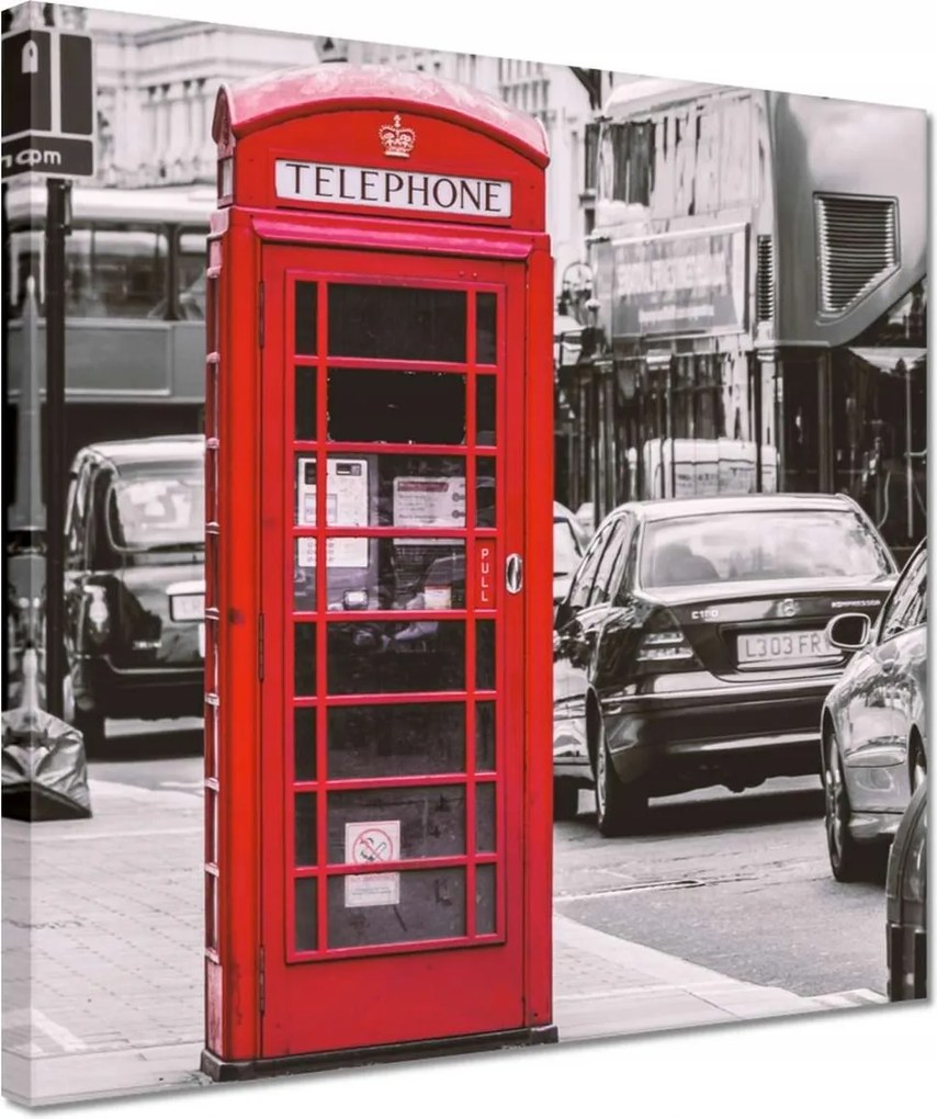 Vászonkép 30x30 London Fülke