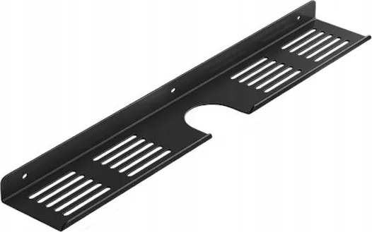 Fürdőszobai elemes polc fúrás nélkül fekete kiárusítás