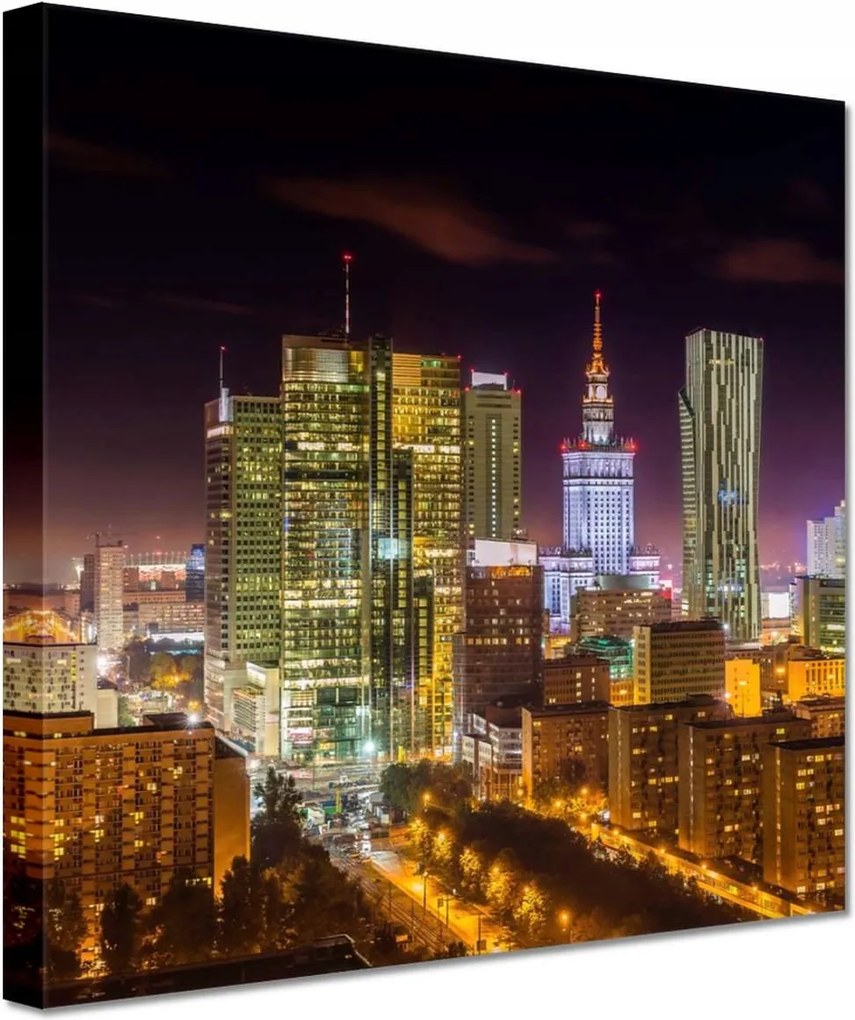 Festmények 20x20 Város éjszaka